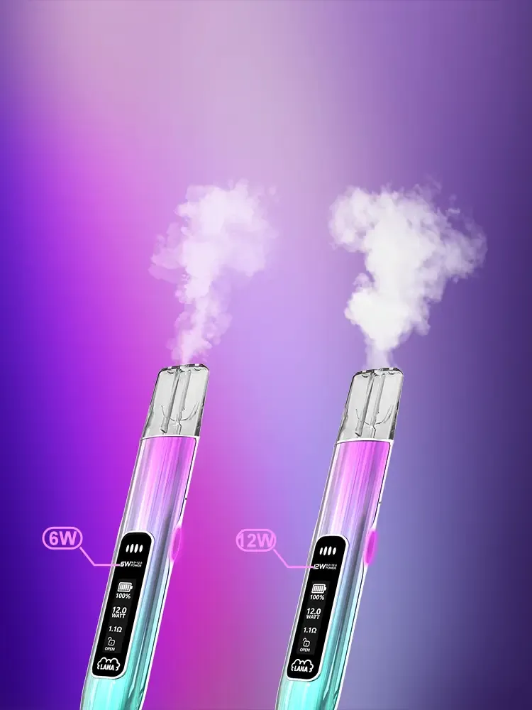 LANA AIR 15W 主機大煙霧模式與 6W 節能模式對比